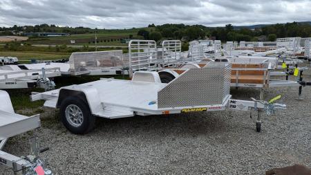New 2027 Aluma 11' (2 Place) Motorcycle Trailer w/ Pull Out Ramp