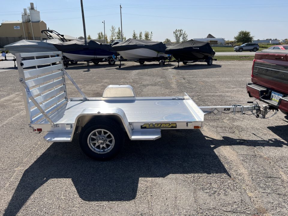 New 2027 Aluma 5'3" x 8 LW Utility Trailer