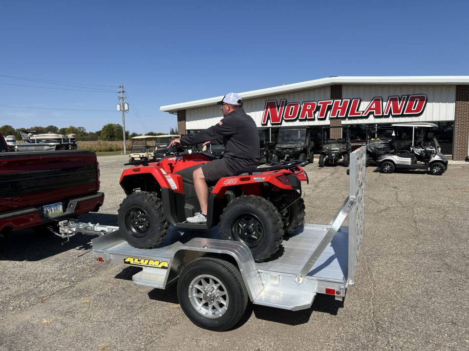 New 2027 Aluma 5'3" x 8 LW Utility Trailer