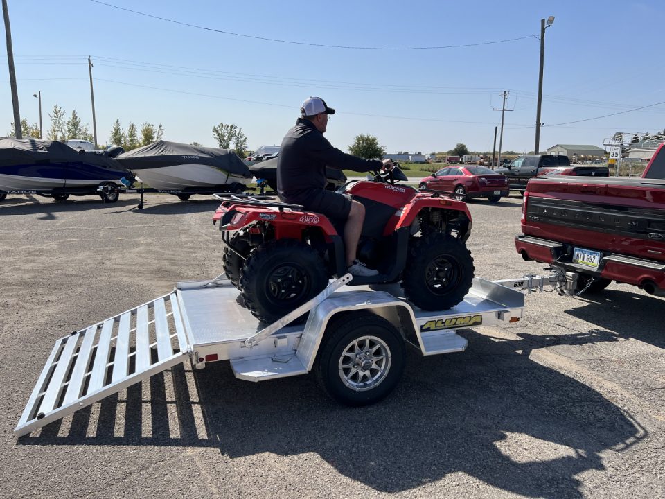 New 2027 Aluma 5'3" x 8 LW Utility Trailer
