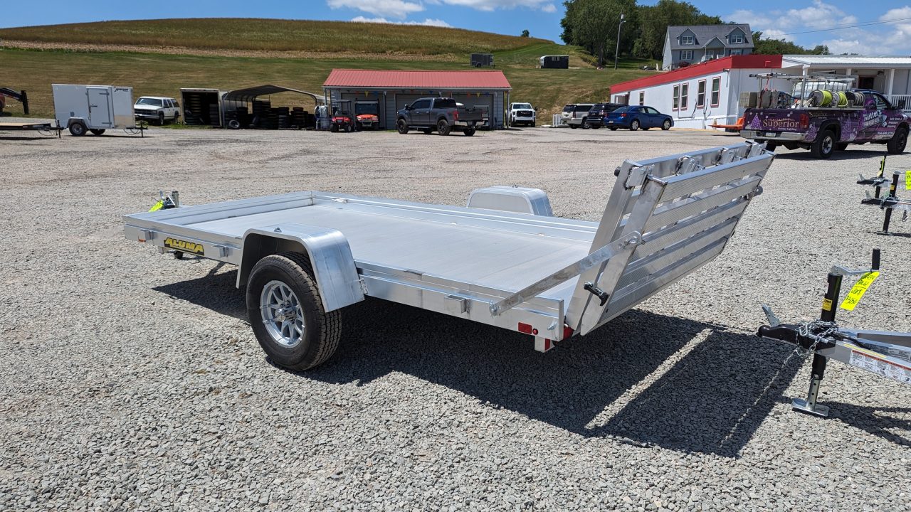 New 2027 Aluma 5'8 x 10 HD Utility Trailer w/ Bi-Fold Gate