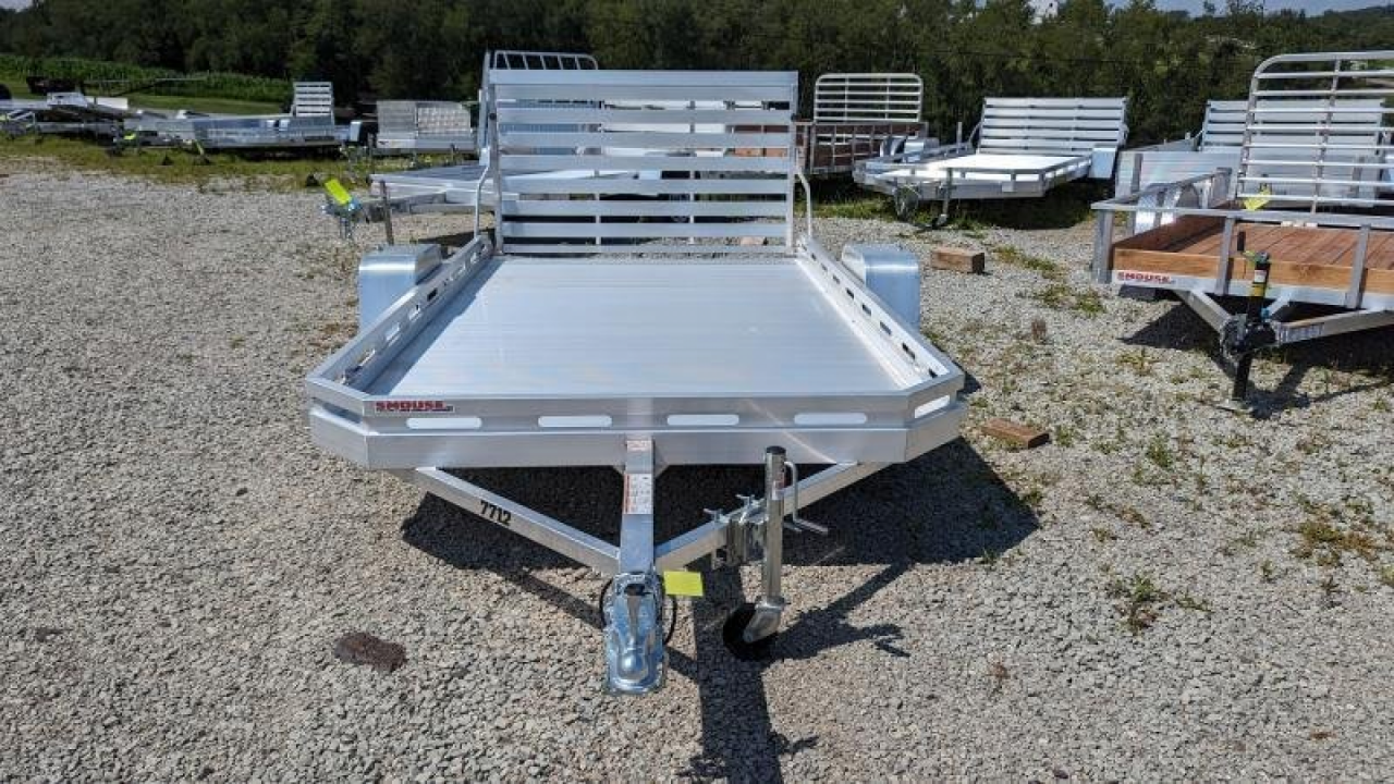 New 2027 Aluma 6'5" x 12 HD Utility Trailer w/ 4' Gate