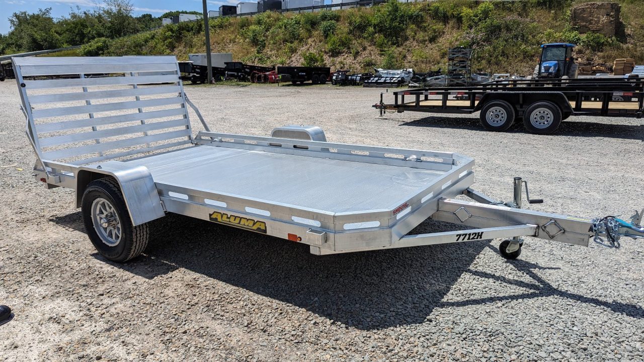 New 2027 Aluma 6'5" x 12 HD Utility Trailer w/ 4' Gate