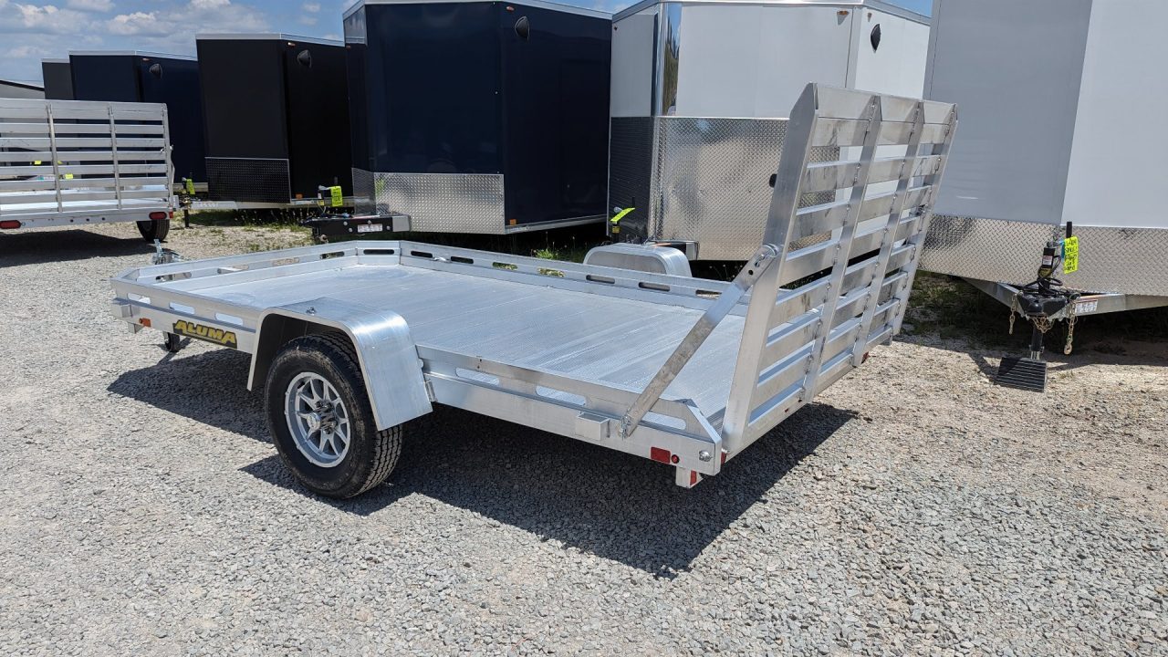 New 2027 Aluma 6'5" x 12 HD Utility Trailer w/ 4' Gate