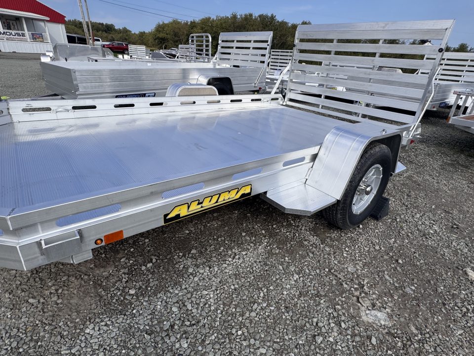New 2027 Aluma 6'5" x 12 HD Utility Trailer w/ 4' Gate