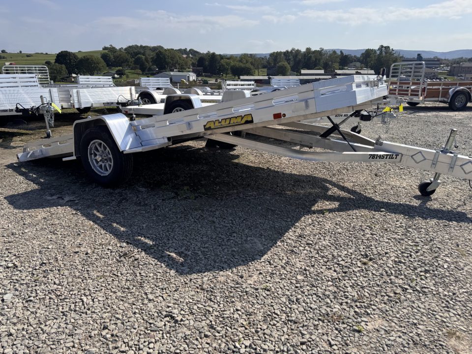 New 2027 Aluma 6'6" x 14' Single Axle Tilt Trailer