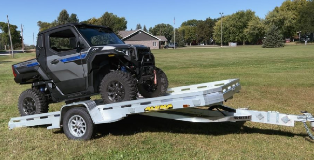 New 2027 Aluma 6'6" x 14' Single Axle Tilt Trailer
