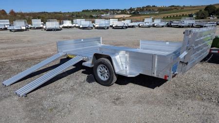 New 2027 Aluma 6'9" x 14 Heavy SR Aluminum Utility Trailer w/ 4400# Braking Axle!