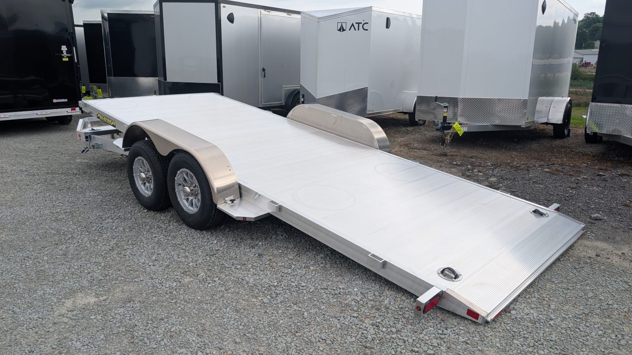 New NEW 2027 Aluma 18' (20" Stationary + 18' TILT) Tilt Trailer (CAR HAULER)