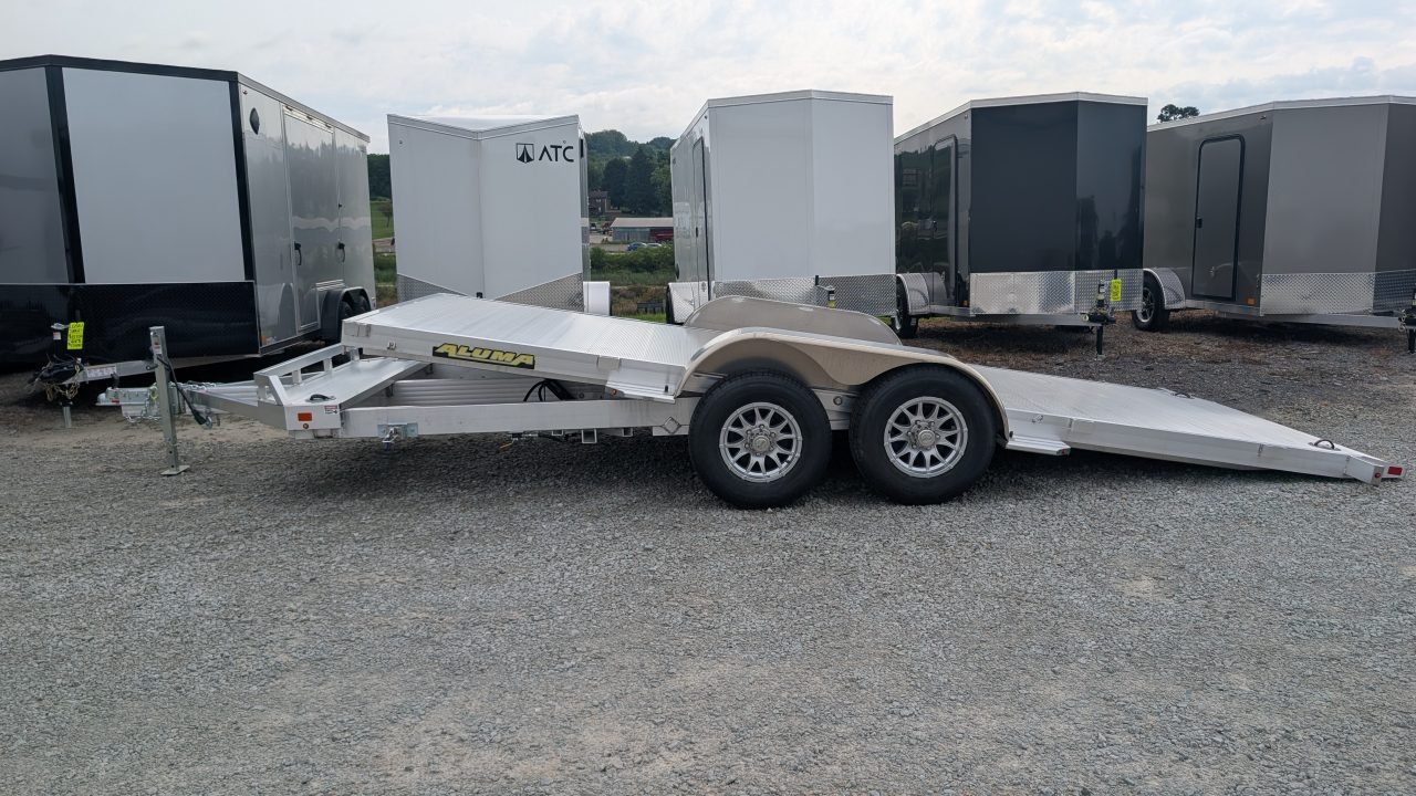 New 2027 Aluma 18' HD (20" Stationary + 18' Tilt) Tilt Trailer - 9990# GVW