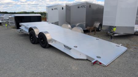 New 2027 Aluma 20' (20  Stationary + 20' Tilt) HD XL Executive Tilt Car Hauler w/ Cargo Box