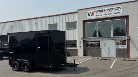 New 2026 Formula Trailers 7 x 12 Conquest SE Flat Top Sloped V-Nose 7K Cargo / Enclosed Trailer