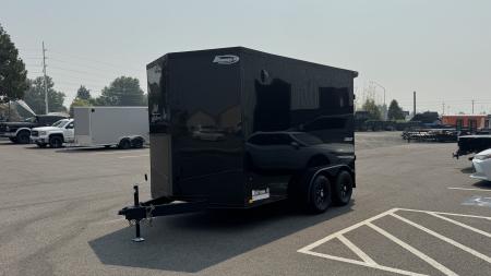 New 2026 Formula Trailers 7 x 12 Conquest SE Flat Top Sloped V-Nose 7K Cargo / Enclosed Trailer