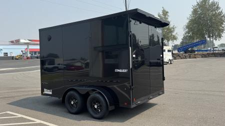 New 2026 Formula Trailers 7 x 12 Conquest SE Flat Top Sloped V-Nose 7K Cargo / Enclosed Trailer