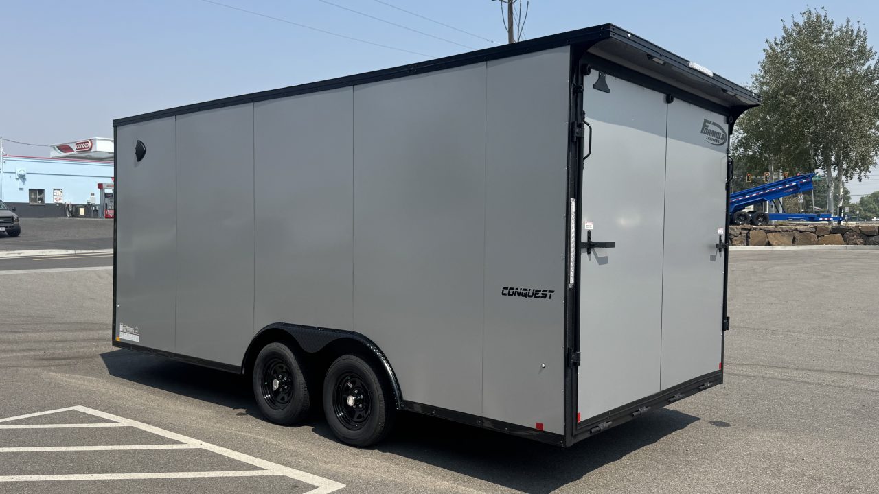 New 2027 Formula Trailers 8.5 x 18 Conquest SE Flat Top Sloped V-Nose 7k Car Hauler Trailer