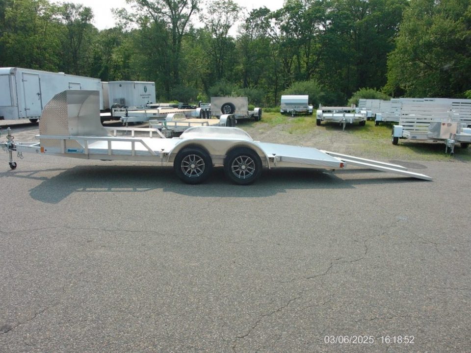 New 2026 ALCOM ALCOM / Aluminum 1,400 lbs. Empty Weight ! Open Car Trailer , $8,295 without stone guard. , $9,495 as shown. ID# 148926 Car Hauler