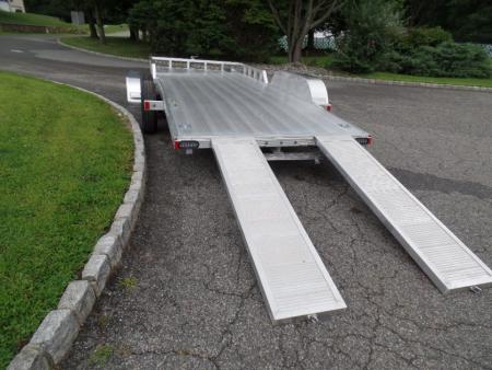 New 2026 ALCOM ALCOM / Aluminum 1,400 lbs. Empty Weight ! Open Car Trailer , $8,295 without stone guard. , $9,495 as shown. ID# 148926 Car Hauler