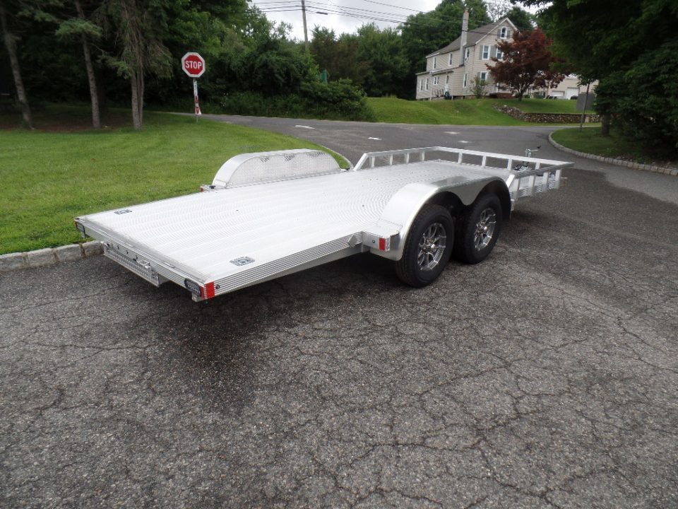 New ALCOM / Aluminum 1,540 lbs. Empty Weight ! Open Car Trailer , $8,995 without stone shield. , as shown. ID# 155853