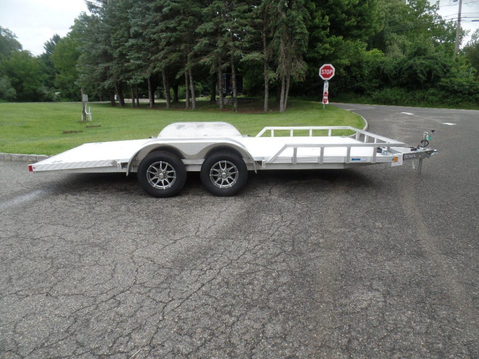 New ALCOM / Aluminum 1,540 lbs. Empty Weight ! Open Car Trailer , $8,995 without stone shield. , as shown. ID# 155853