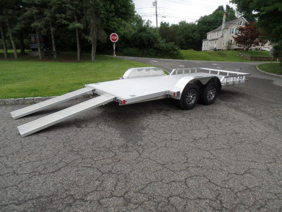 New ALCOM / Aluminum 1,540 lbs. Empty Weight ! Open Car Trailer , $8,995 without stone shield. , as shown. ID# 155853