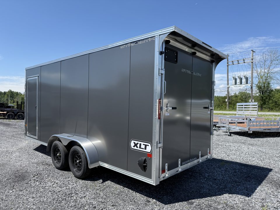 New 2027 ALCOM 7 X 18 STEALTH XLT PRO Snowmobile Trailer
