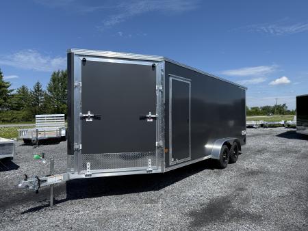New 2027 ALCOM 7 X 18 STEALTH XLT PRO Snowmobile Trailer
