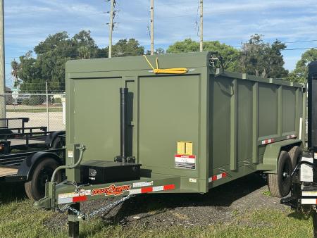 New 2027 Down 2 Earth Trailers 7X16 48  SIDES Dump Trailer