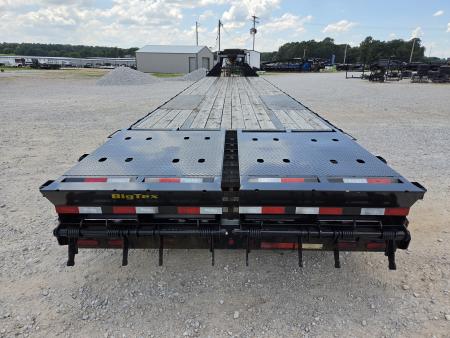 Used 2019 Big Tex 102X40 TANDEM LO-PRO GOOSENECK W/10K AXLES & MAX RAMPS