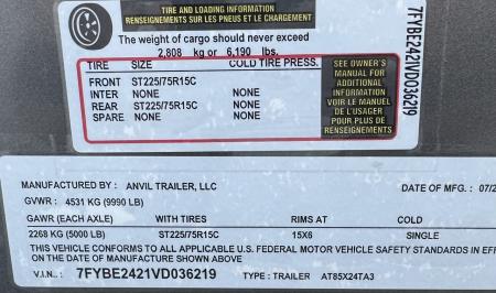 New 2027 8.5X24 Anvil Cargo Trailer