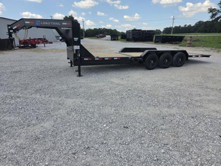 New 2027 Load Trail 83X24 TRIPLE 21K GOOSENECK GRAVITY TILT W/8' STATIONARY DECK & I-BEAM FRAME