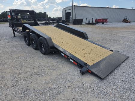 New 2027 Load Trail 83X24 TRIPLE 21K GOOSENECK GRAVITY TILT W/8' STATIONARY DECK & I-BEAM FRAME