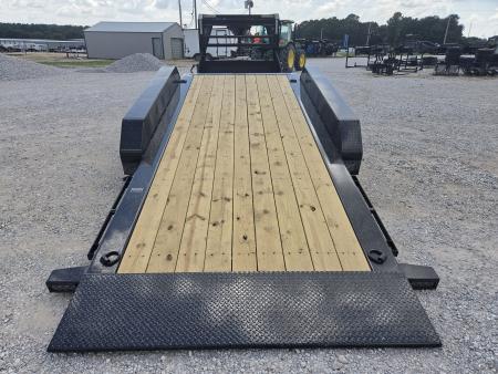 New 2027 Load Trail 83X24 TRIPLE 21K GOOSENECK GRAVITY TILT W/8' STATIONARY DECK & I-BEAM FRAME