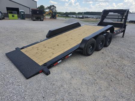 New 2027 Load Trail 83X24 TRIPLE 21K GOOSENECK GRAVITY TILT W/8' STATIONARY DECK & I-BEAM FRAME