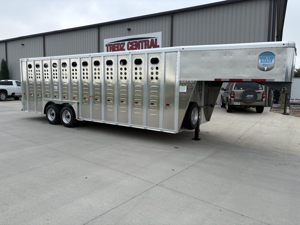 New 2027 Merritt 8x24 Cattle Baron Livestock Trailer
