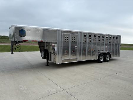 New 2027 Merritt 8x24 Cattle Baron Livestock Trailer