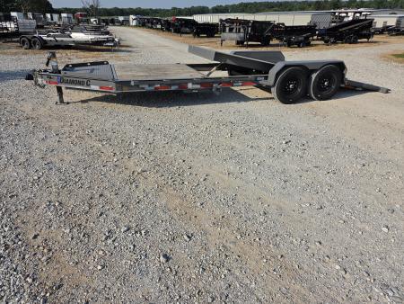 Used 2024 Diamond C 82X22 TANDEM 15.5K GRAVITY TILT W/6' STATIONARY DECK & 14PLY TIRES