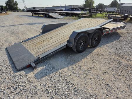 Used 2024 Diamond C 82X22 TANDEM 15.5K GRAVITY TILT W/6' STATIONARY DECK & 14PLY TIRES
