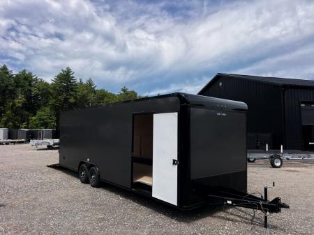 New 2027 US Cargo 8.5X26 Flat Front w/ Cast Corners / 7'6  interior/ I-Beam frame/ Polycore / Blackout -9990gvw