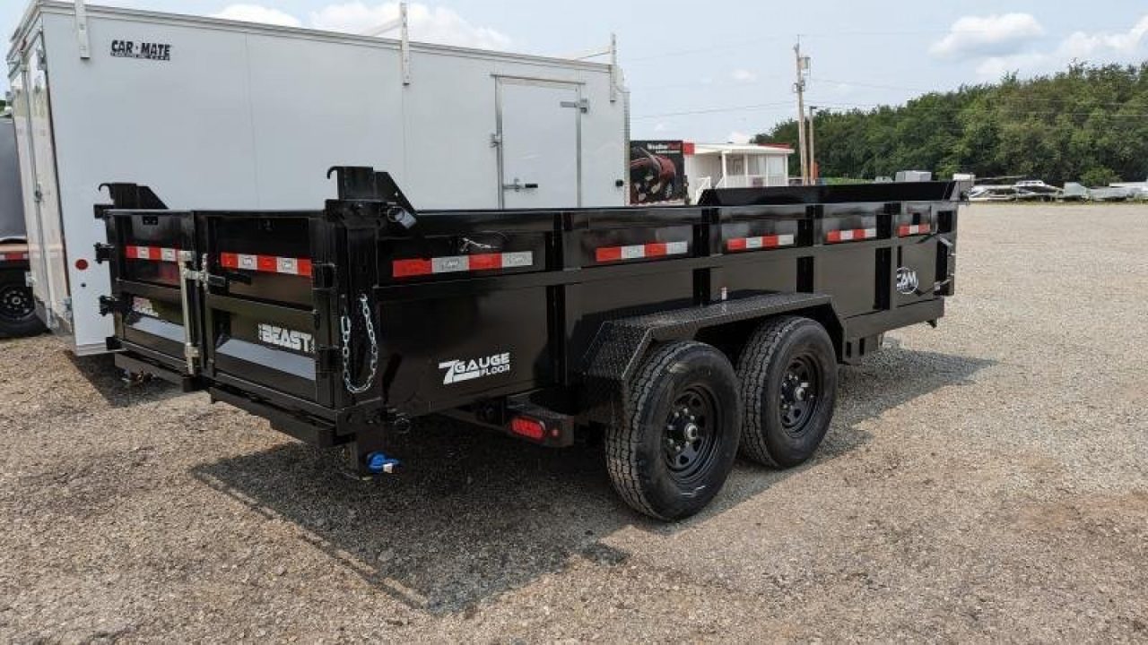 New 2027 CAM Superline 6'10" x 16' HD "BEAST" Lo Pro Equipment Dump w/ Underbody Ramps
