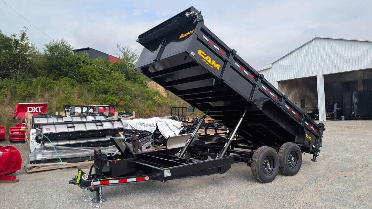 New 2027 CAM Superline 6'10" x 16' HD "BEAST" Lo Pro Equipment Dump w/ Underbody Ramps