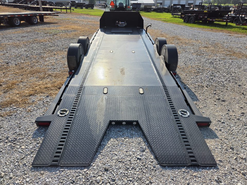 Used 2023 MAXX-D 80X24 TANDEM 10K DROP-N-LOAD AIR RIDE CAR HAULER W/WINCH & HYDROJACK