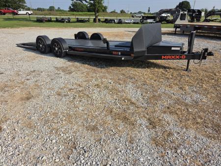 Used 2023 MAXX-D 80X24 TANDEM 10K DROP-N-LOAD AIR RIDE CAR HAULER W/WINCH & HYDROJACK