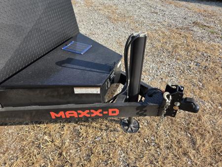 Used 2023 MAXX-D 80X24 TANDEM 10K DROP-N-LOAD AIR RIDE CAR HAULER W/WINCH & HYDROJACK