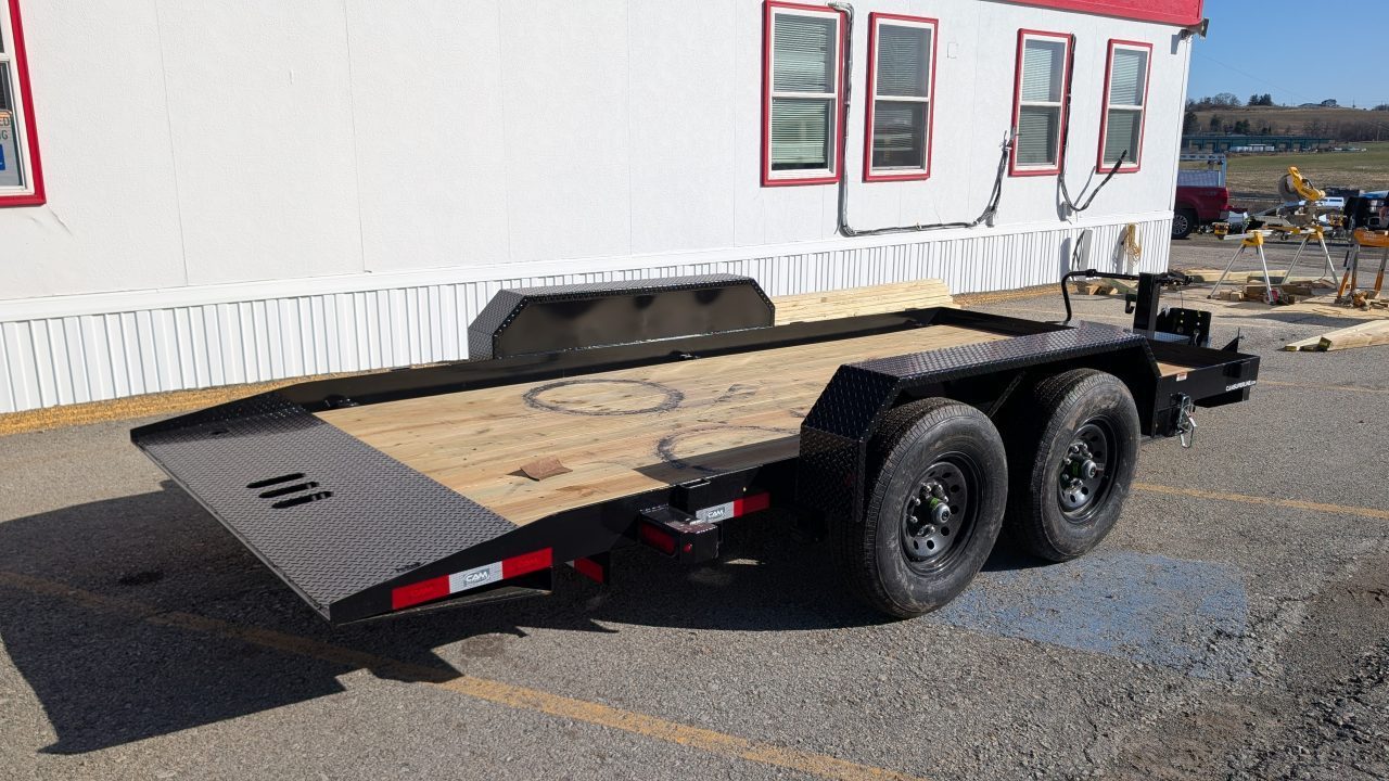 New 2027 CAM Superline 16' Lo Pro Full Tilt Equipment Trailer (7K AXLES)