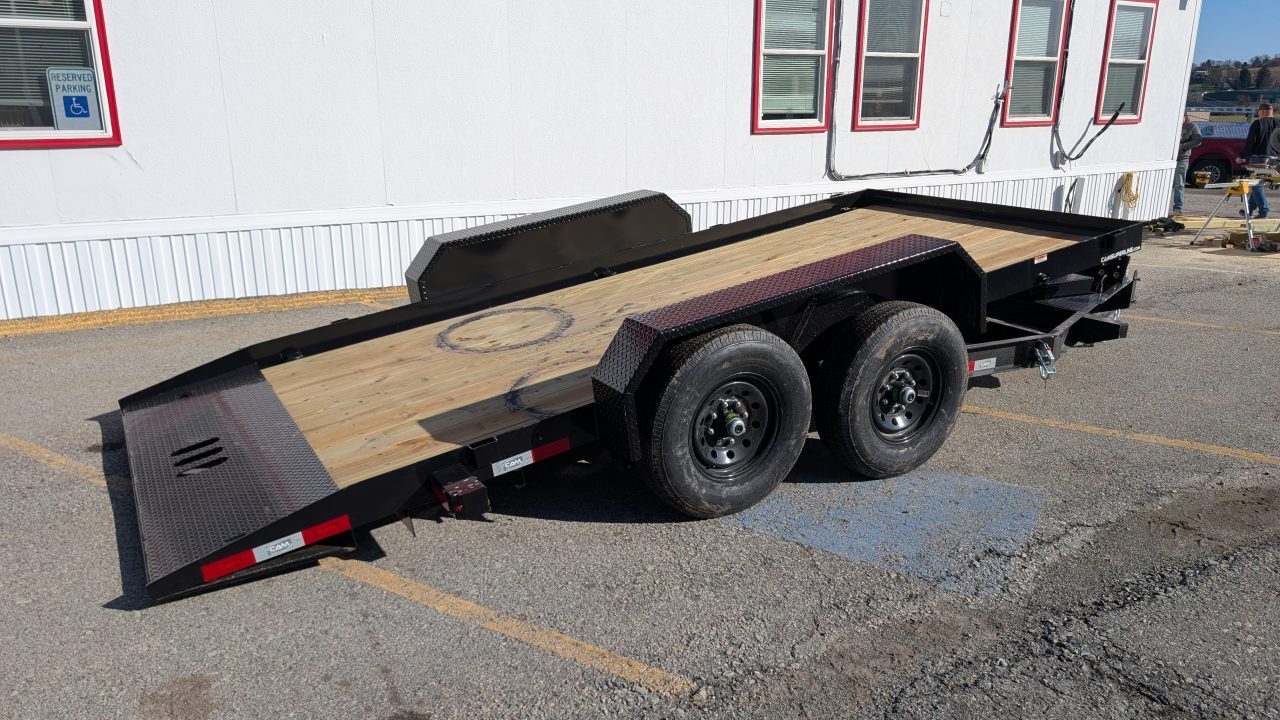 New 2027 CAM Superline 16' Lo Pro Full Tilt Equipment Trailer (7K AXLES)