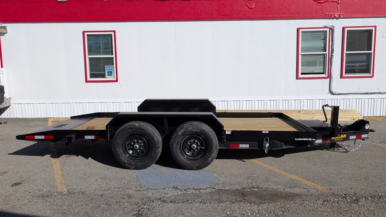 New 2027 CAM Superline 16' Lo Pro Full Tilt Equipment Trailer (7K AXLES)