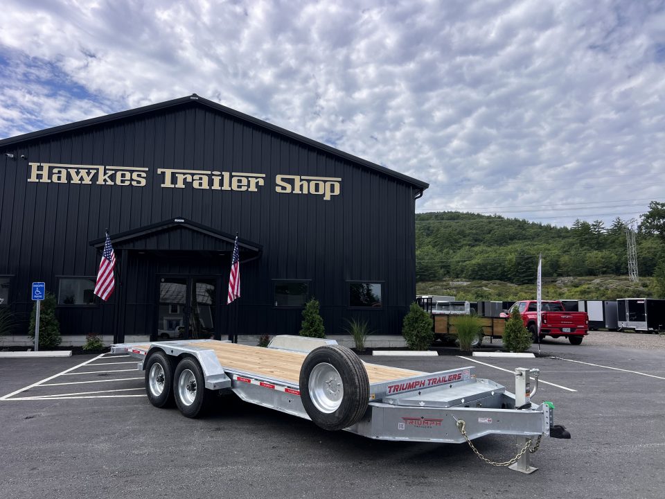 New 2027 Triumph galvanized 7x20 - Hydraulic Power Tilt/ Dual Cylinder / I-Beam Frame - 16k GVW