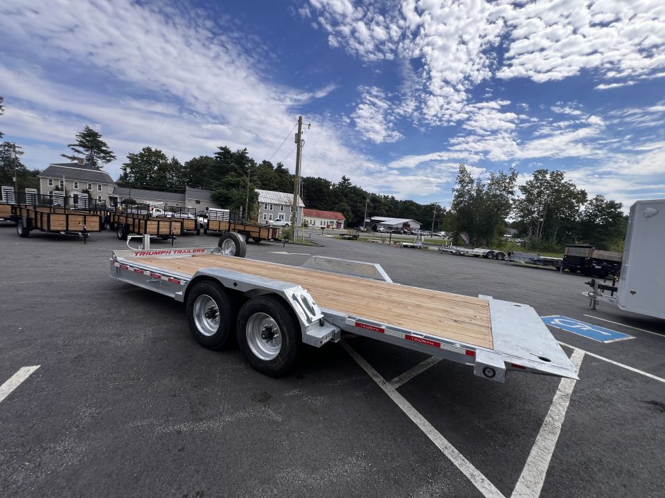 New 2027 Triumph galvanized 7x20 - Hydraulic Power Tilt/ Dual Cylinder / I-Beam Frame - 16k GVW