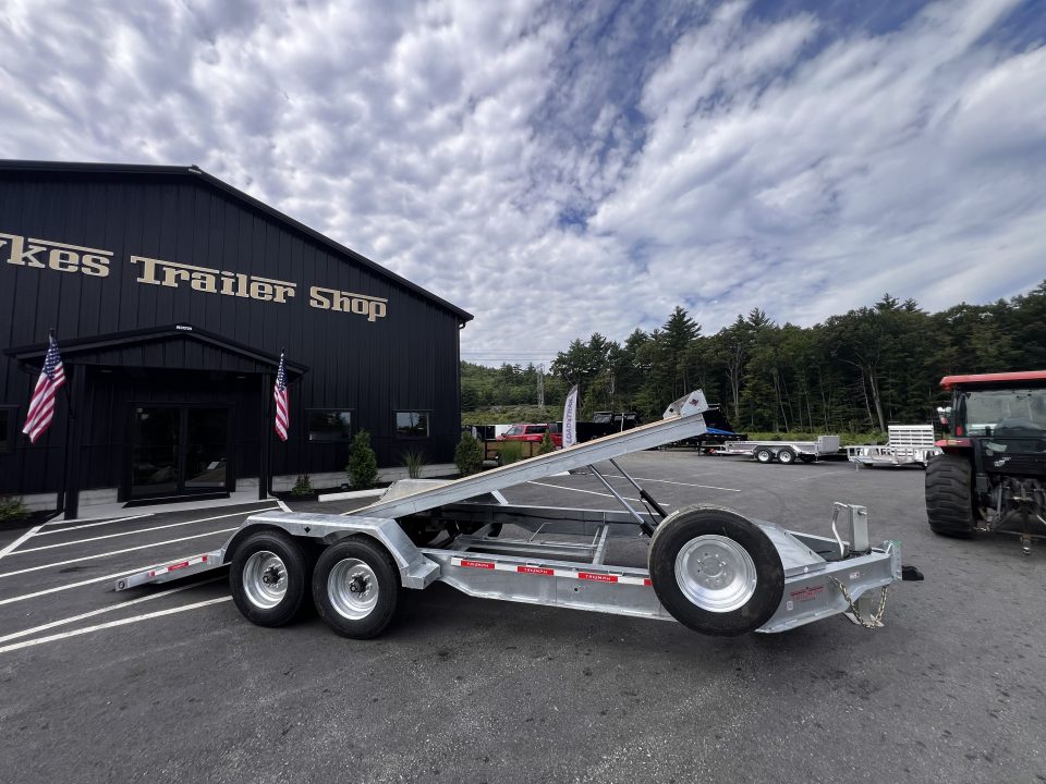 New 2027 Triumph galvanized 7x20 - Hydraulic Power Tilt/ Dual Cylinder / I-Beam Frame - 16k GVW