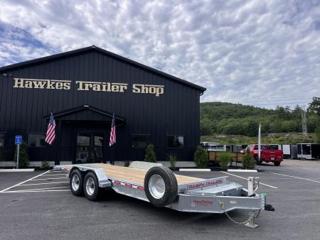 New 2027 Triumph galvanized 7x20 - Hydraulic Power Tilt/ Dual Cylinder / I-Beam Frame - 16k GVW